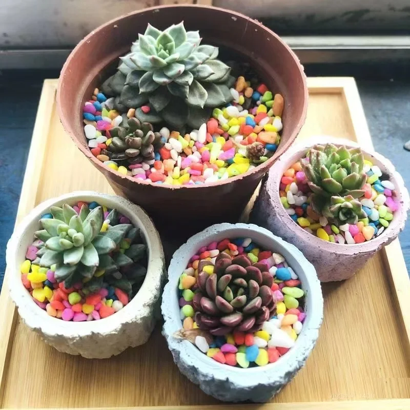 Polished Colored Artificial Stone Pebbles Glass Cobbles and Gravel for Landscape Design