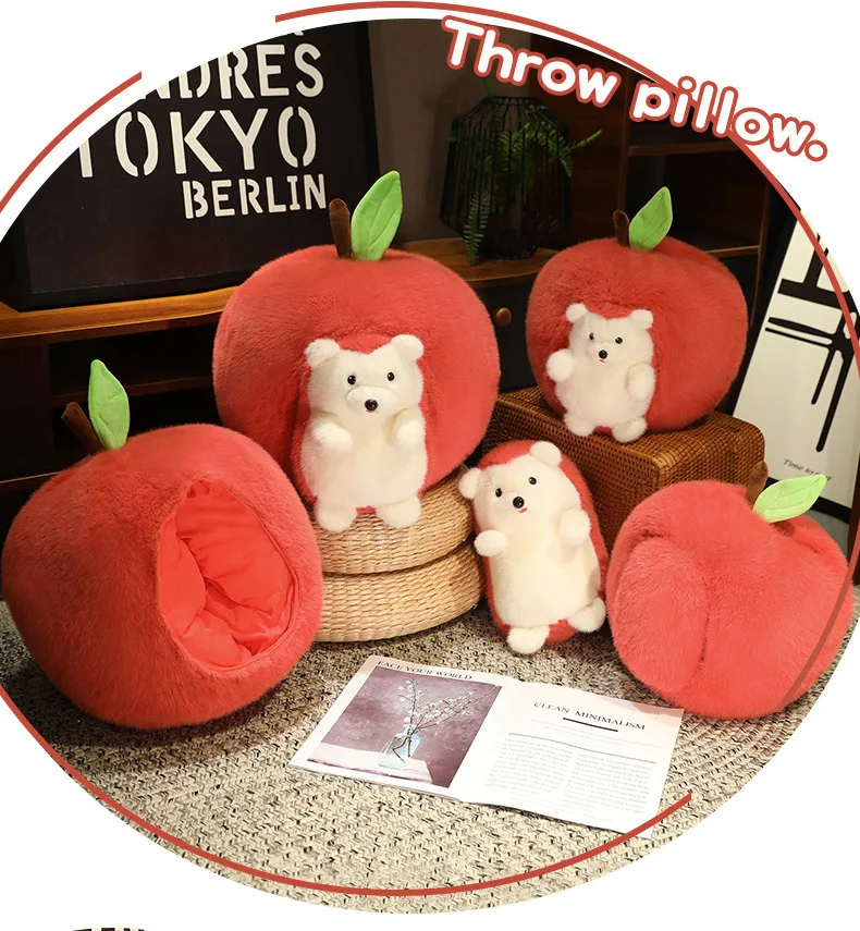 Low MOQ christmas unique Hedgehog kids cartoon 25/30cm stuff toys custom plush toys for claw machine plush toys custom made