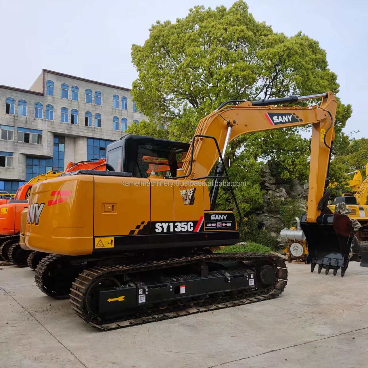 SANY 2020-2022 SY135C PRO высокое качество 13 тонн подержанный гусеничный экскаватор Isuzu моторный насос SY95C SY155C SY215C Series