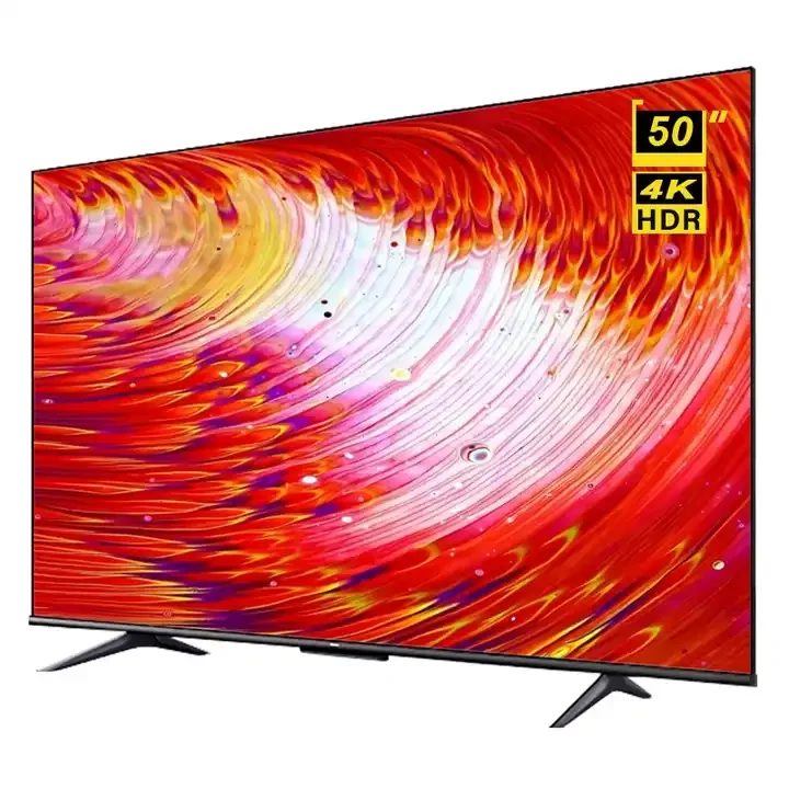 OEM Factory 50 Inch Frameless Smart TV UHD 4K LED TV Television Flat Screen TV 50' Android For Home Hotel