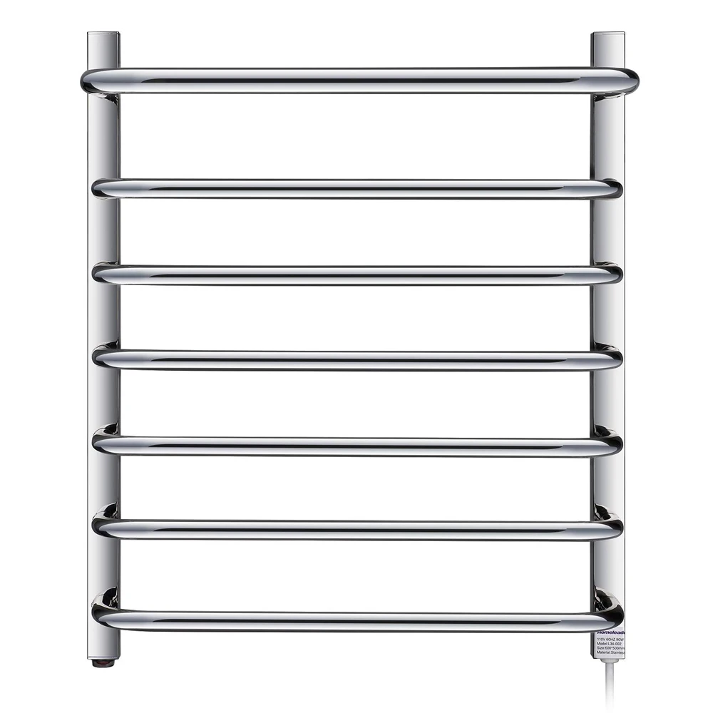 Towel Warmer 9 Bars Plug-in Stainless Steel Heated Towel Rack,Built-in Thermostat