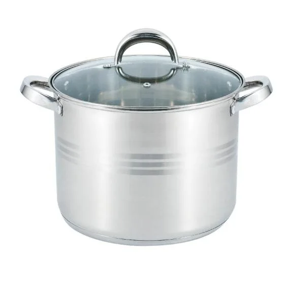Hot Selling Stock Pot Stainless Steel Large Capacity Cooking Pots Soup Pots Non Stick Steamer with Induction Bottom