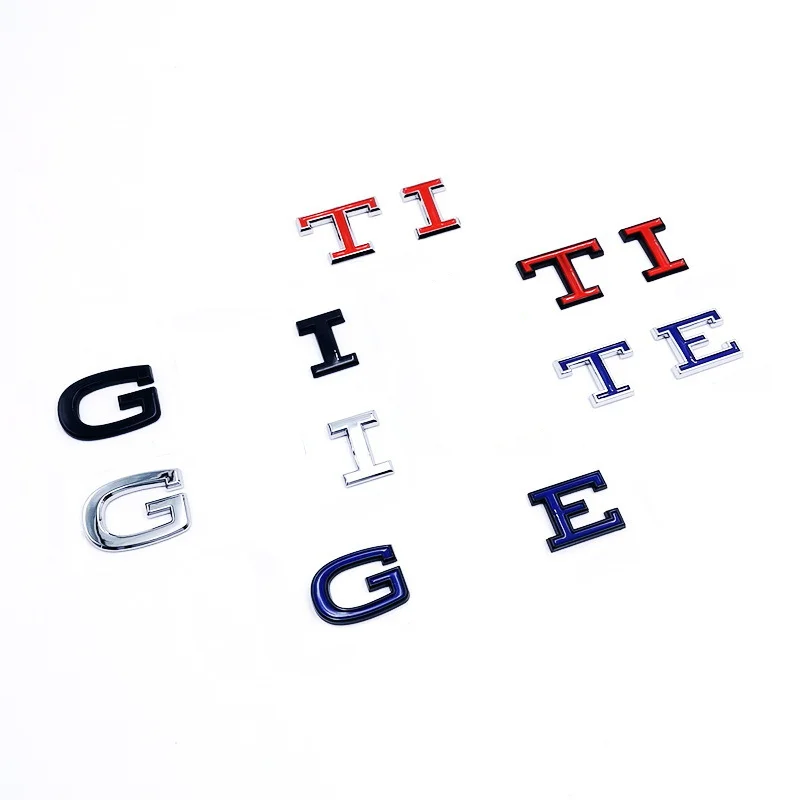 new metal gti letter Stickers car trunk badge For Volkswagen Polo Golf 8 Magotan Lamando emblem