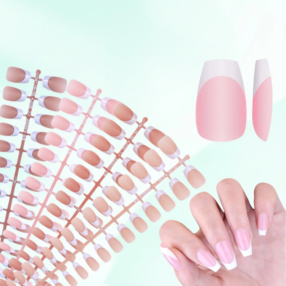 Nailpop 150 шт. французский гель искусственные ногти ручной работы короткий пресс для ногтей салона