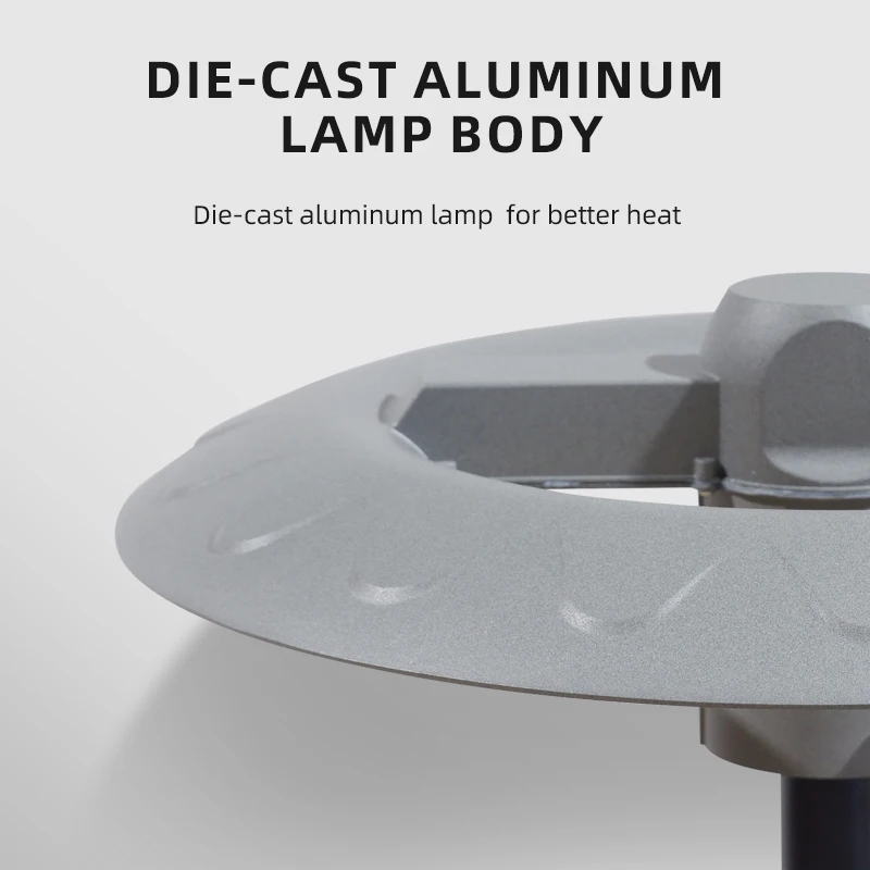 Landscape Light Manufacturer OEM ODM Led Post Top Garden Area Lights Lawn Lamp Yard Decoration UFO shape with bracket pillar lig