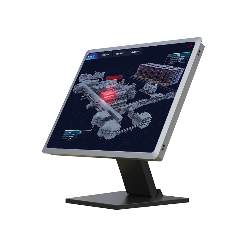 PANEL PC ip65 waterproof RS485/RS232 all in one desktop  10 12 15 17 19 inch industrial HMI panel  With bracket
