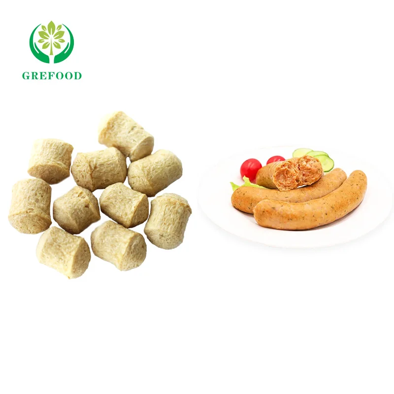 Customizable Artificial meat Chinese Textured Vegetable Protein TVP wholesale textured soy protein chunks plant based protein