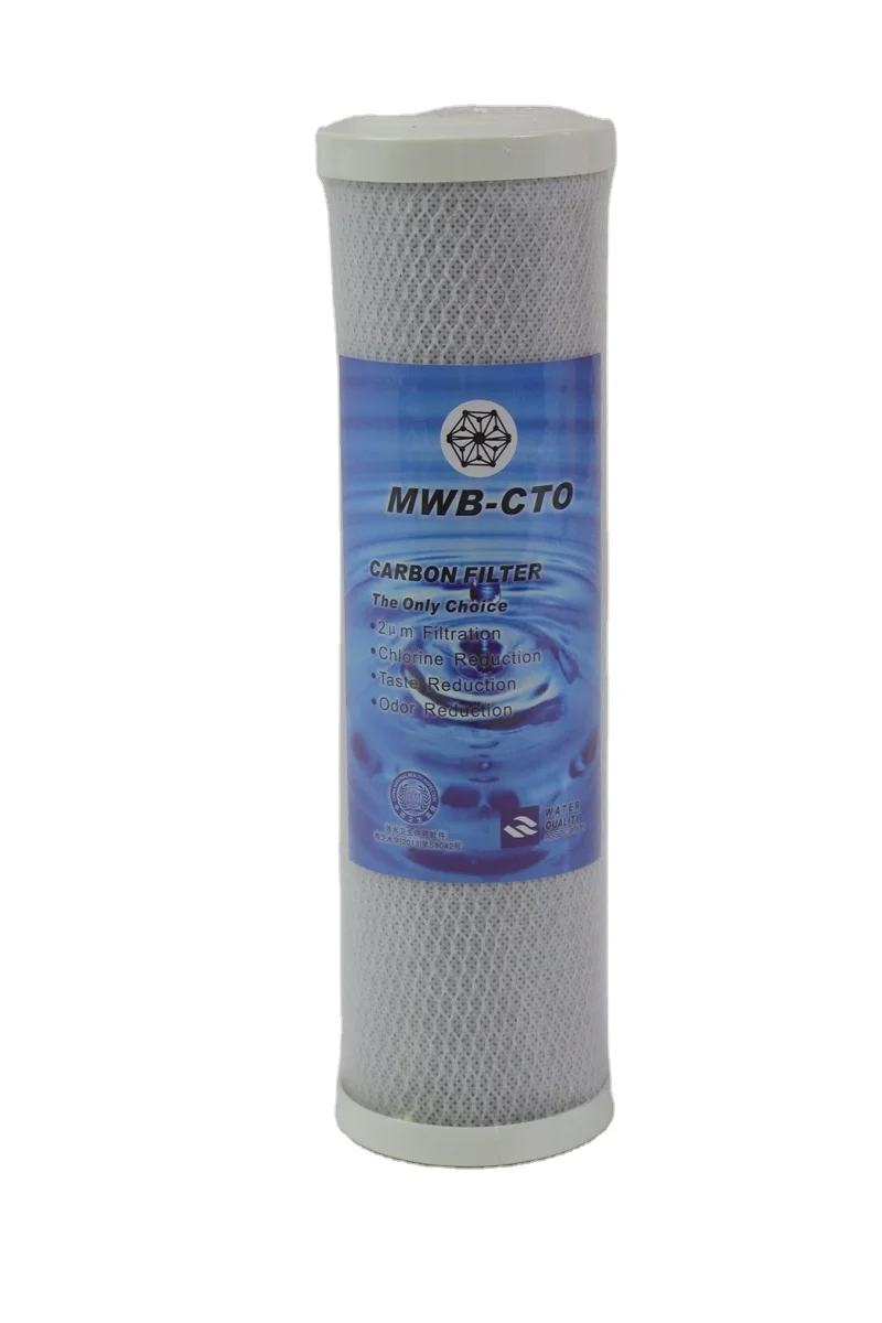 Made in China 10 inch activated carbon filter element for water treatment system easy installation
