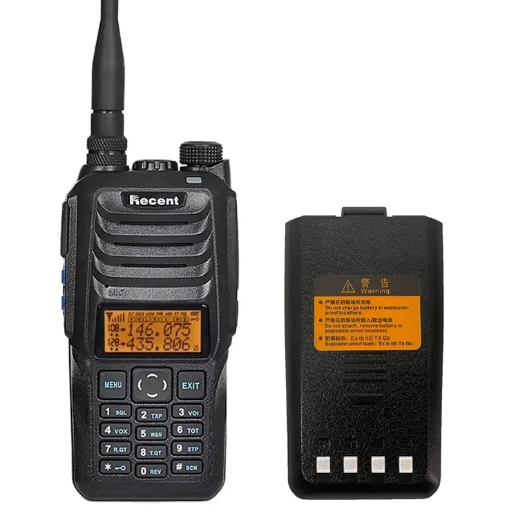 Recent RS-589E Intrinsically Safe ATEX Explosion-proof VHF UHF Dual Band Two Way Radio with walkie talkie Ex ib IIB T4 Gb DTMF