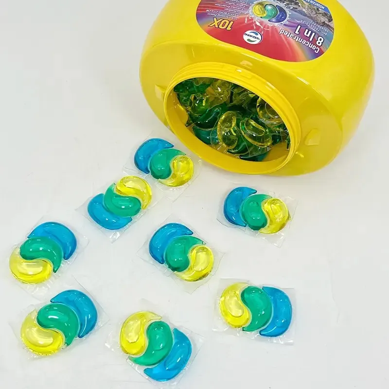 3 in 1 laundry pods eco friendly products laundry fragrance beads cloth washing detergent pods