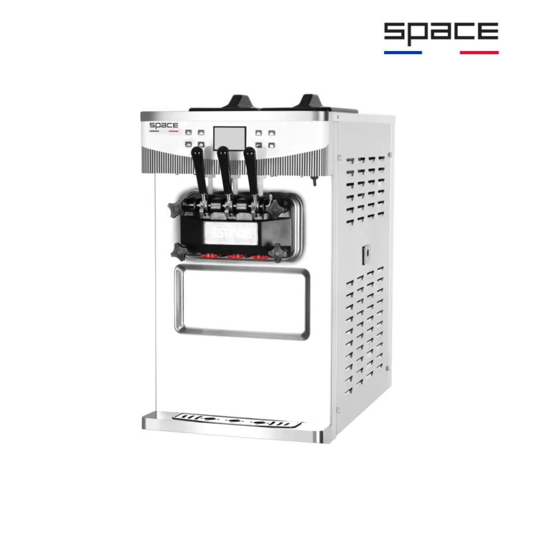 SPACE Mini 2+1 Mixed flavor Table top soft ice cream frozen acai making machine for Cafe