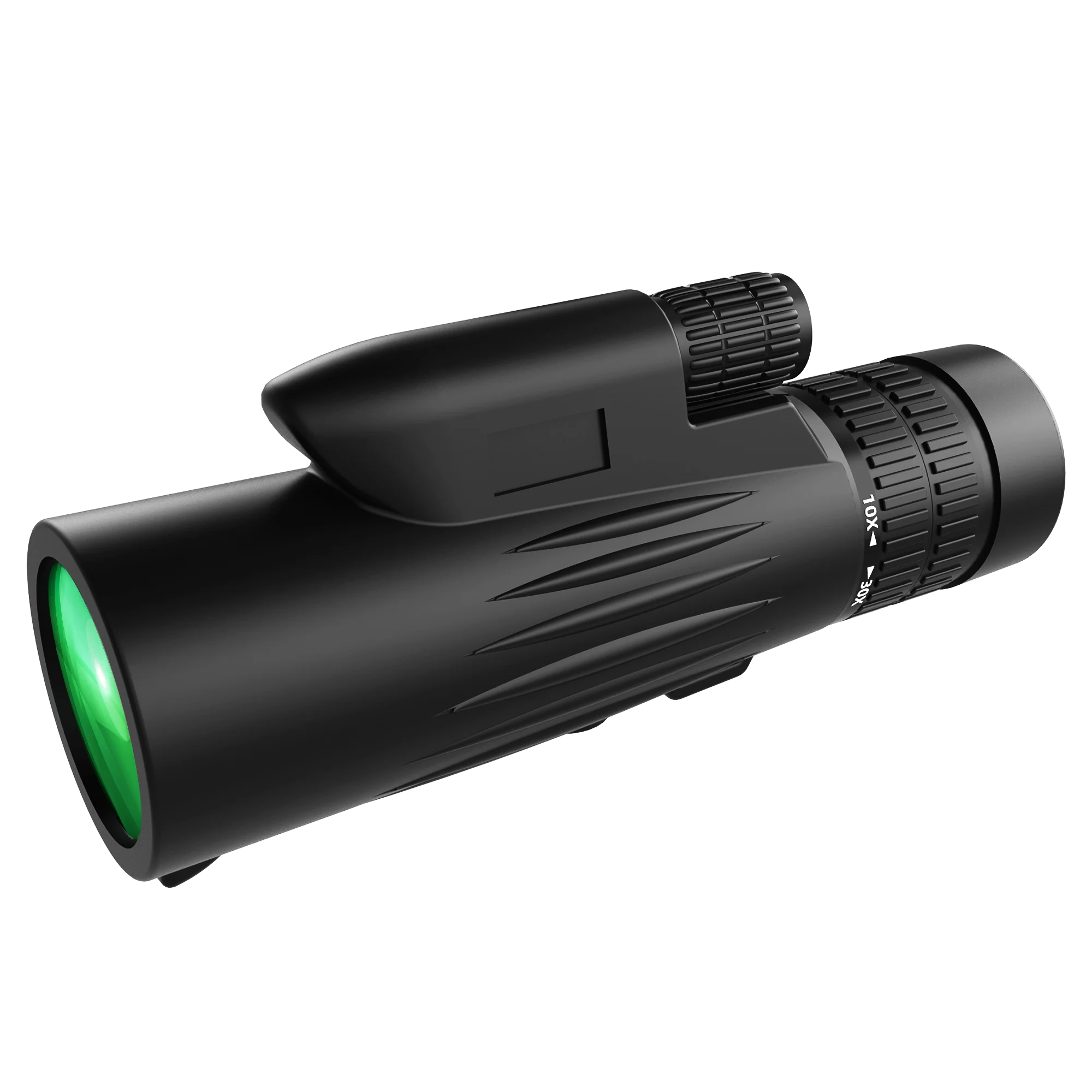 10-30x40  Monocular Telescope High Power FMC Green Film Roof Prism 22mm Eyepiece Optical Glass Monocular High Definition