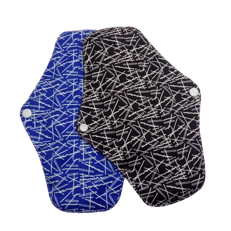 Новый дизайн ткани менструальные бамбуковые гигиенические женские многоразовые прокладки