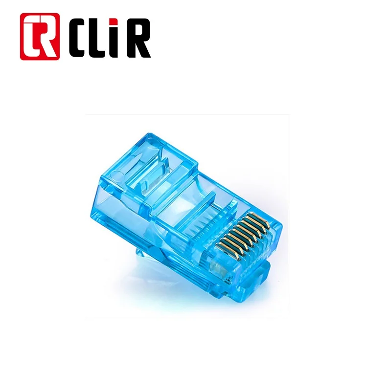FTP Cat5e CAT6 RJ 45 Connector RJ45 For Stranded Solid network cable 8P8C Gold Plated RJ45 Jack Plug with UTP