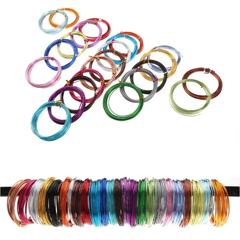 Wholesale 1mm-5mm Anodized Aluminum Craft Wire Light Copper Color Aluminium Wire For Jewellery Making