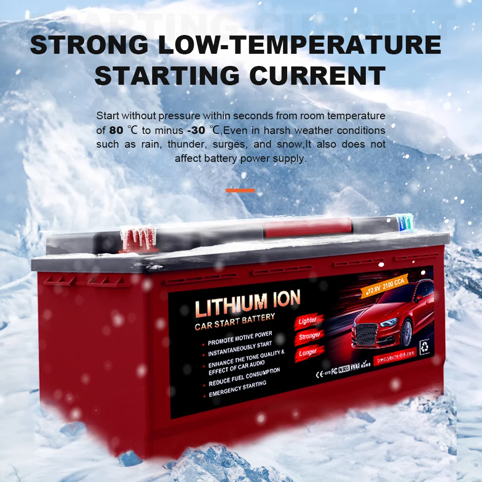 powerful cranking ampere and high-quality 12.8V 80Ah lithium battery Cost effective price