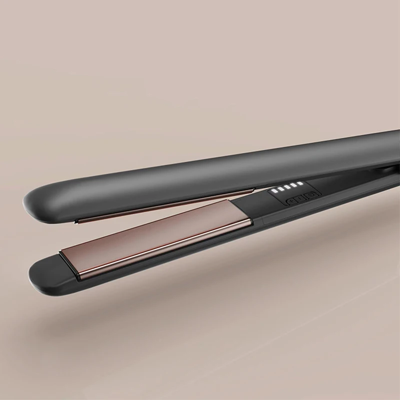 Factory Directly Sale Portable Lockable Handle Negative Ion Wide Floating Ceramic Plate Fast Heating Hair Straightener Flat Iron