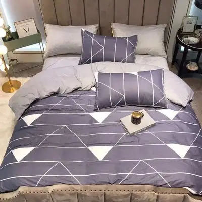 
Printed 100%Polyester brushed bedding set 3 piece polar fleece duvets covers bed sheets 