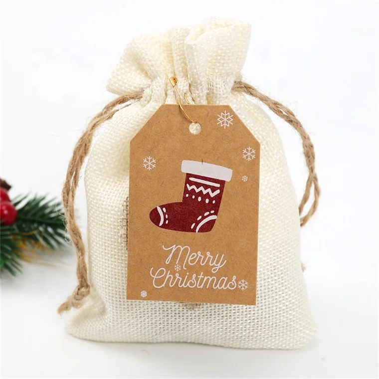 Wholesale Merry Christmas Tags Kraft Paper Card Gift Label Tag And Hang Tags For Gift Wrapping Decor Gift Card Set