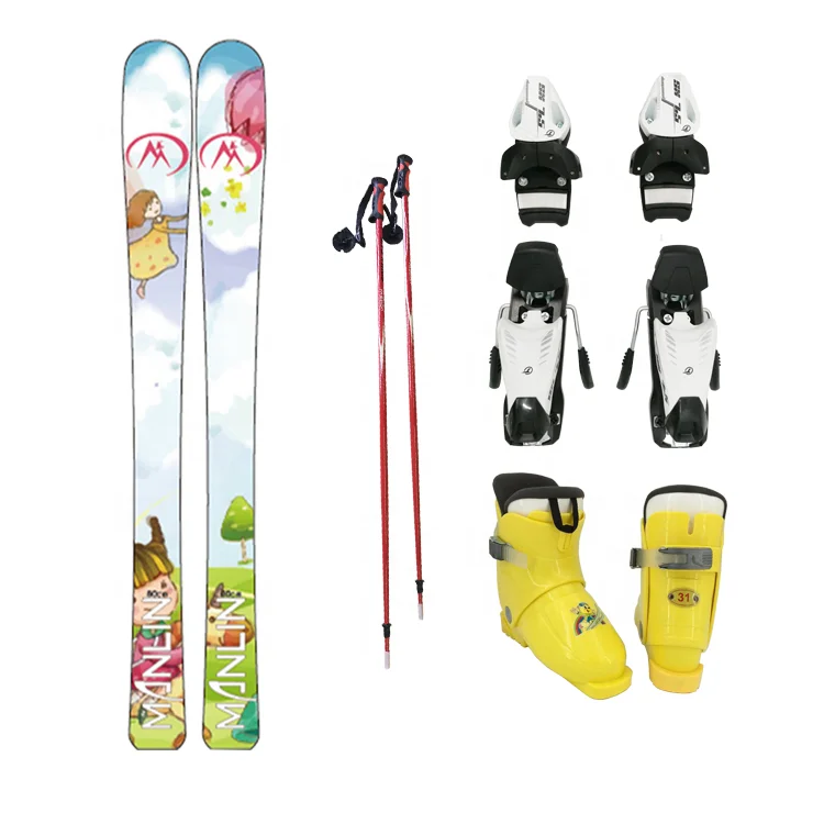 Winter  sports Hot sale ski set include ski boots and  binding and pole in Russia and Kazakhstan