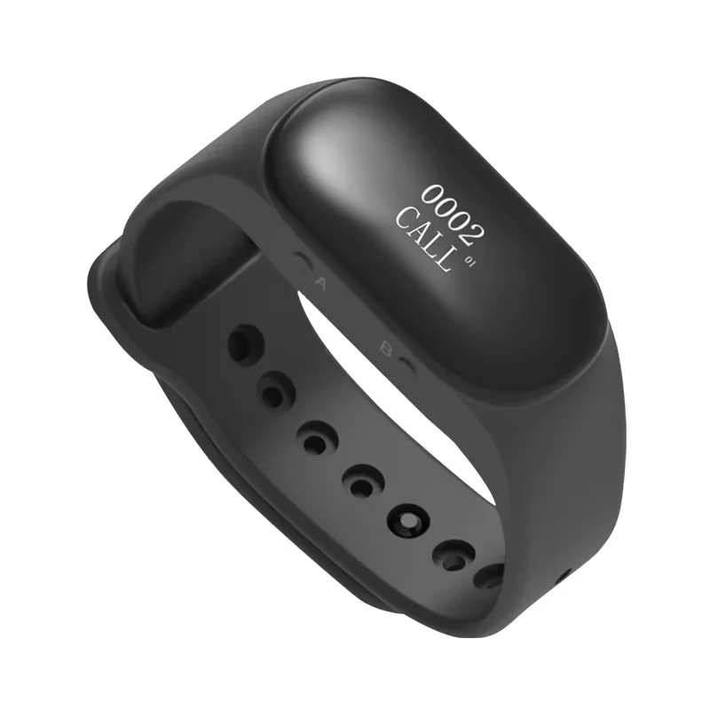 Wireless Watch Receiver, Wireless Calling System, Restaurant Pager, Rechargeable Wrist Pager, Alarm Clock, Timed Switch On/Off