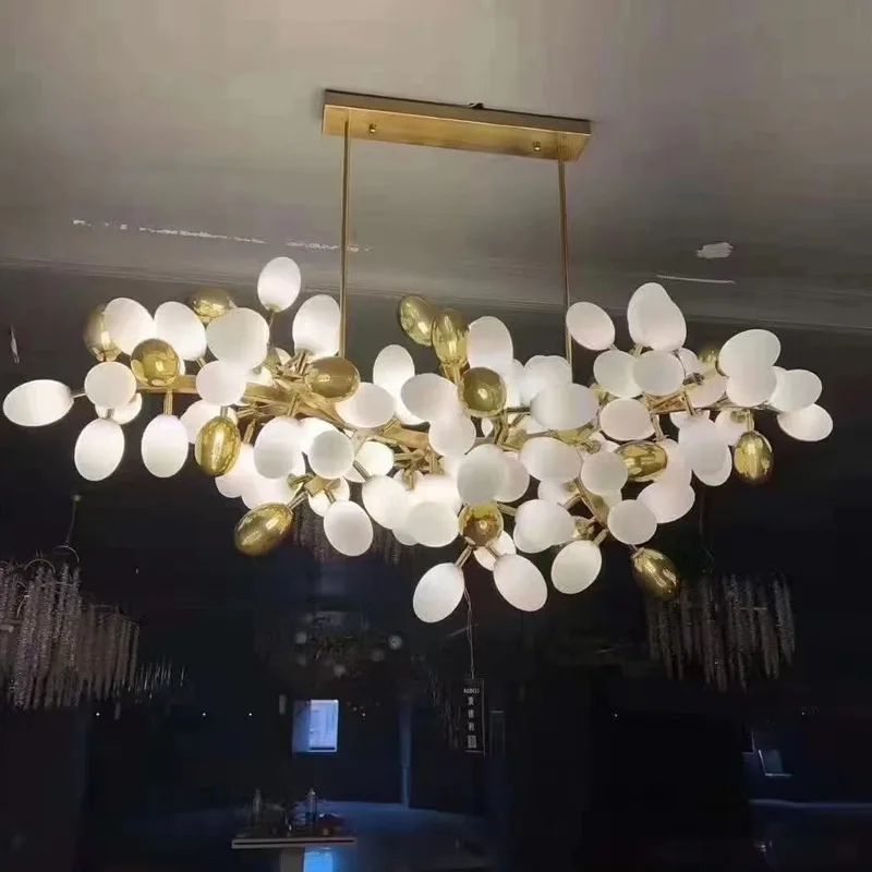 Pendant Lights Modern Designer Chandelier Lighting Led Large Grape Shape Home Decor Lustres for Dining Room Lamp Decoration