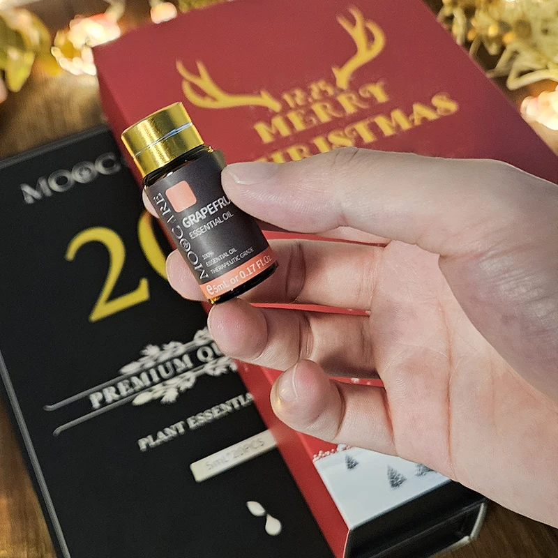 New style Essential Oil 20 bottles 5ml aromatherapy or massage for diffuser specific with Christmas 20-piece gift box