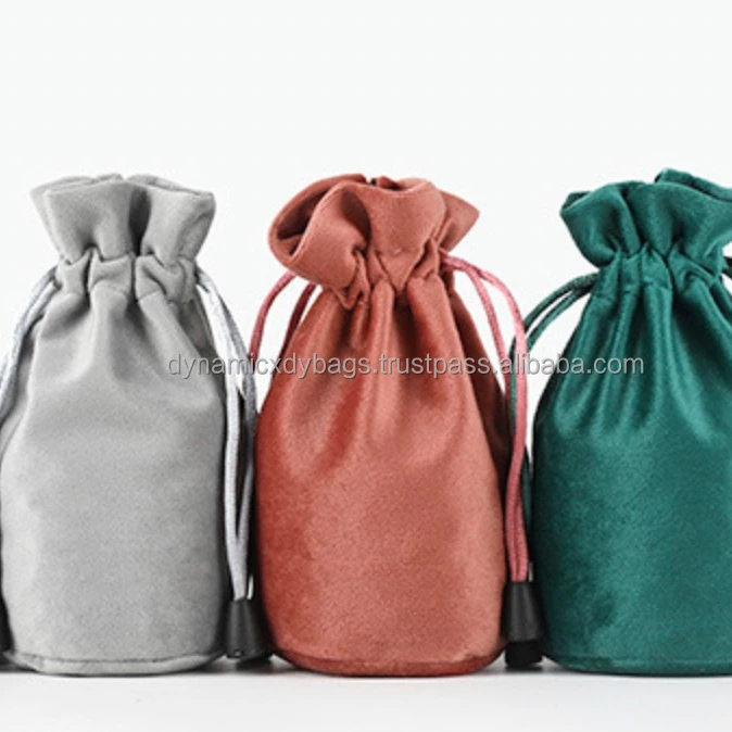 Vietnam Factory Customized RPET Drawstring Bag Cinch Gift Bag Recycled or Suede drawstring gift bag
