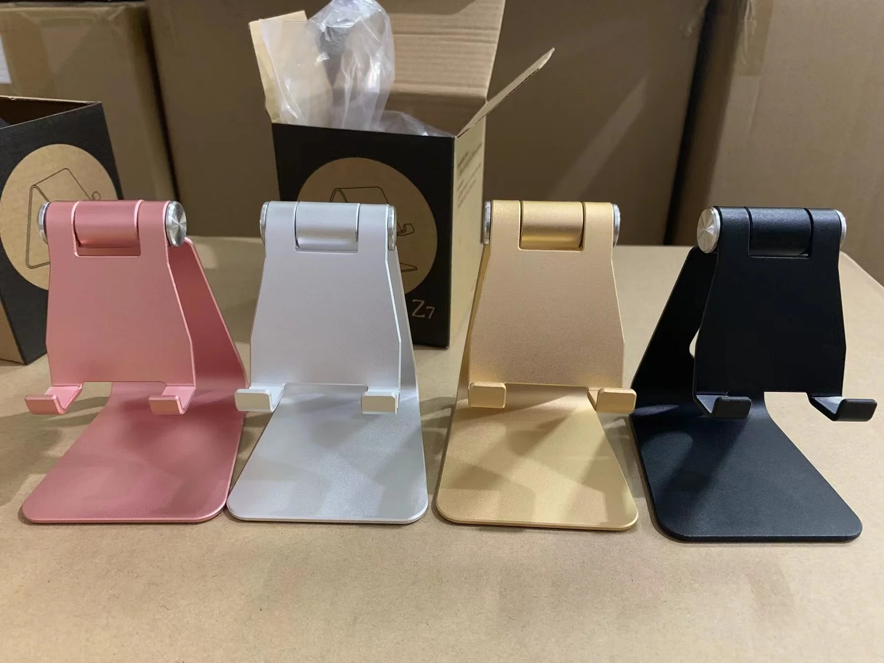 Z4 H4 Adjustable Aluminum Desktop Cellphone lazy bracket for phone Tablet/Desktop pad Tablet PC holder for phone tablet