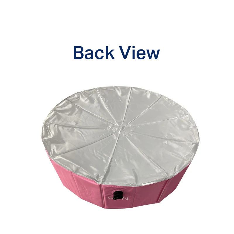 
120cm Foldable Dog Pool Portable Pet Bath Tub Large Indoor & Outdoor Collapsible Bathing Tub for Dogs and Cats 