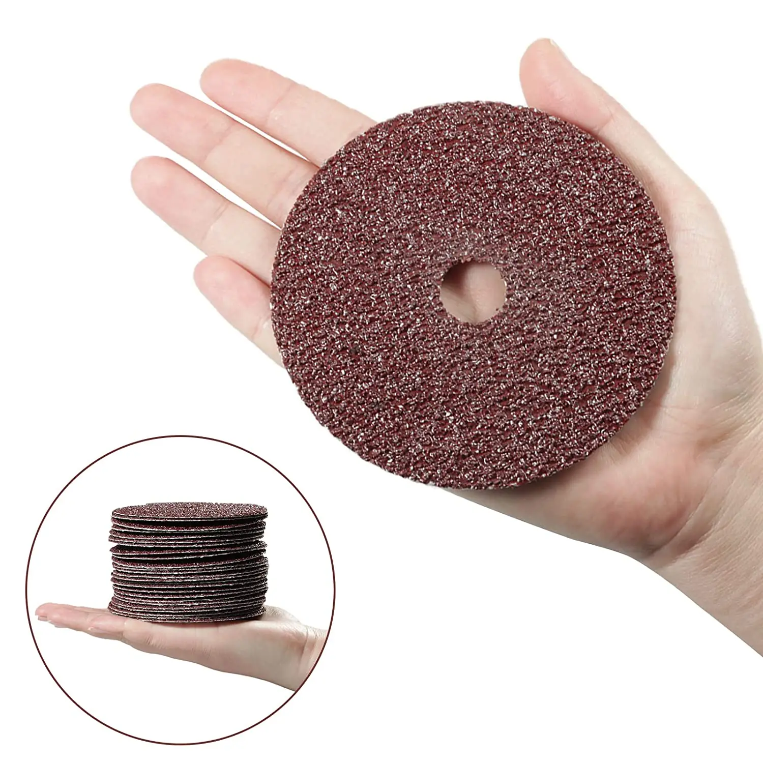 PEX Free Sample Abrasive Aluminum Oxide Resin Fiber Disc Sanding Disc for metal polishing