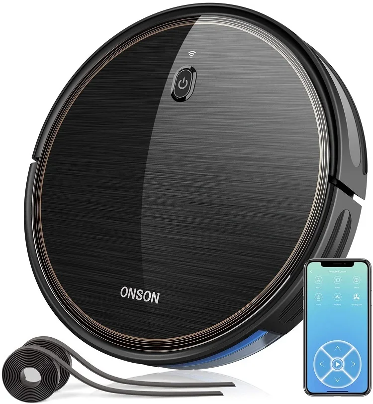 Shipped to United Kingdom DDP APP Control 2000Pa Robot Vacuum Cleaner with Boundary Strip