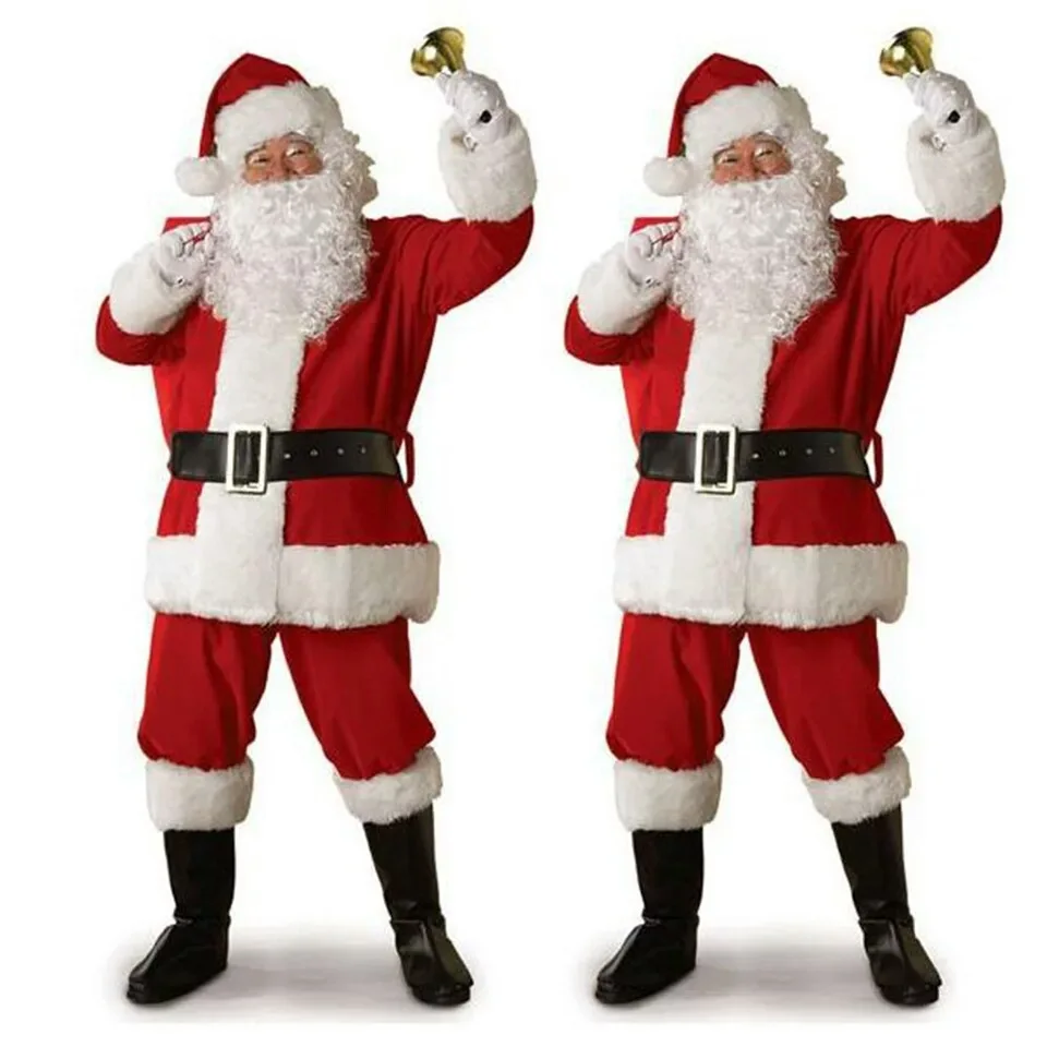 Christmas clothes Santa costume golden velvet festive atmosphere cosplay show clothes wholesale