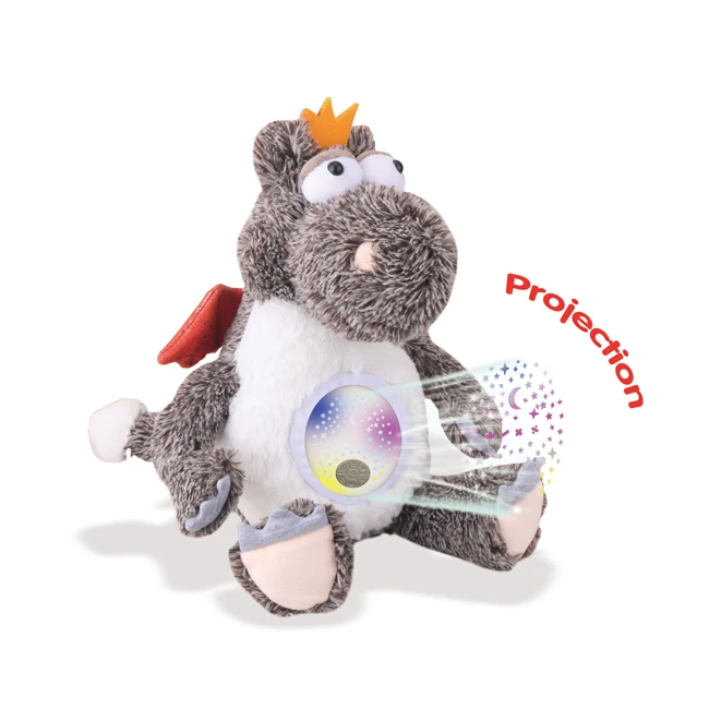 Baby soothing music plush toy electric projection soft cotton plush toys stuffed animal