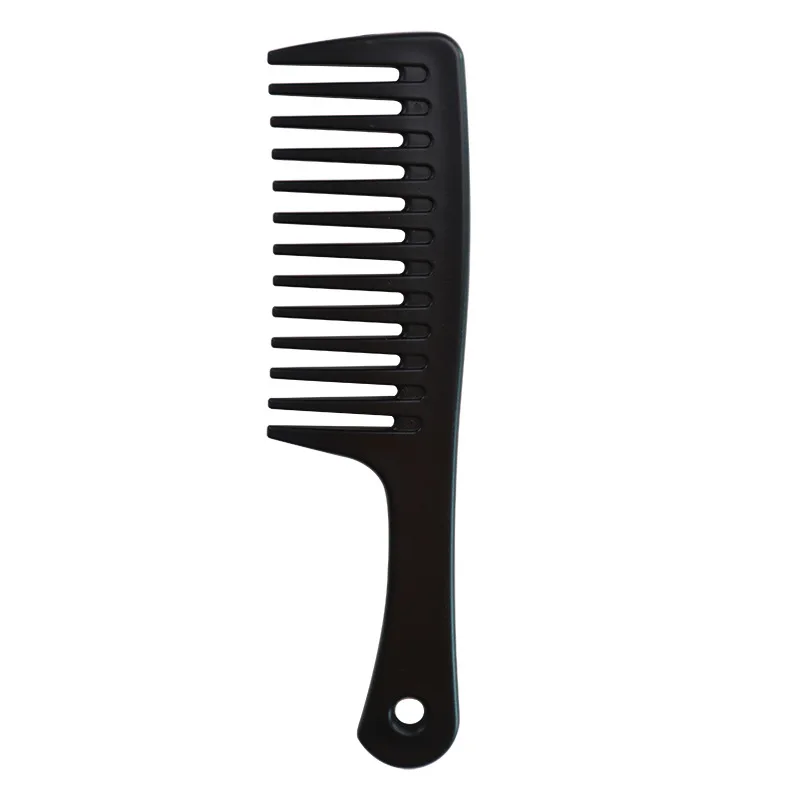 Оптовая продажа гребень с широкими зубьями пользовательским логотипом пластиковая расческа для распутывания термостойкая большая Расческа укладки