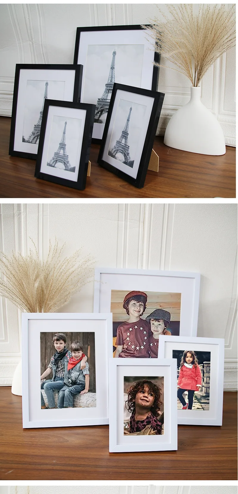 4X6 5X7 A4 Europe Style Black Decorative Wall Black Picture Frames Photo Frame
