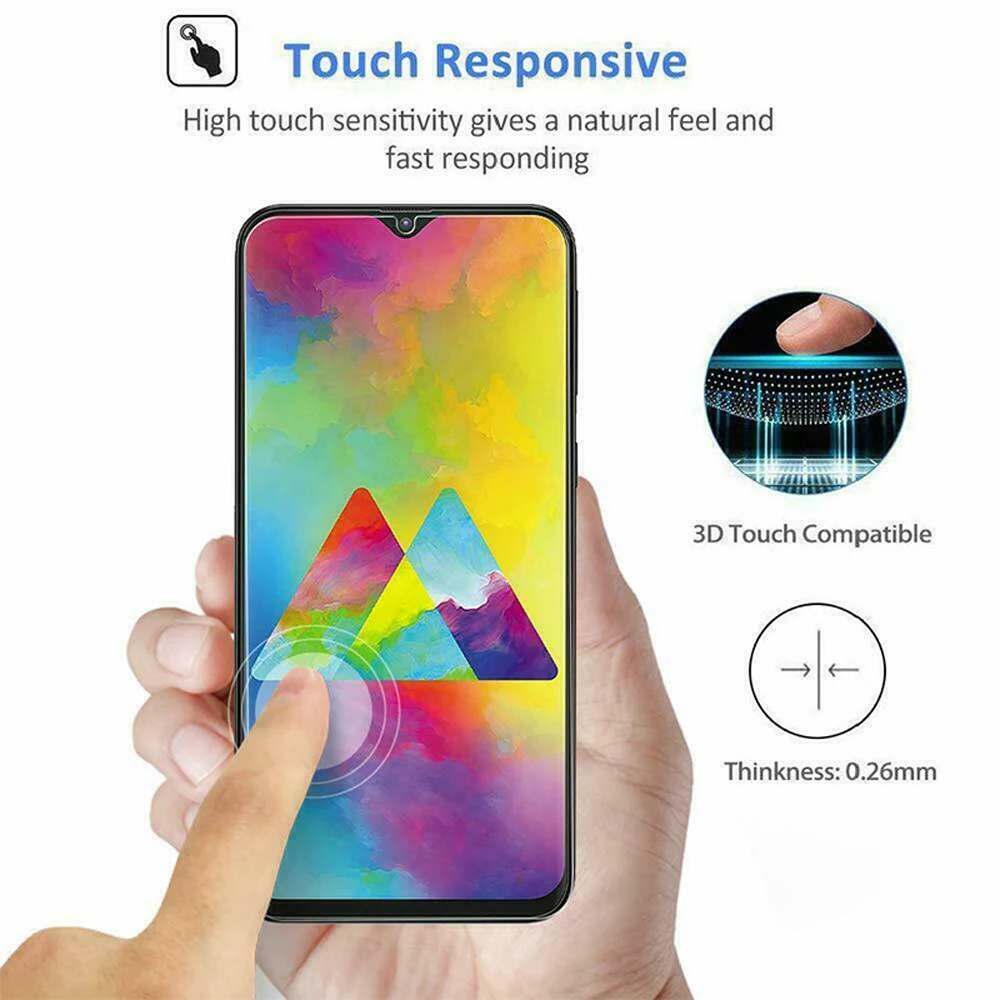  2.5D 9H высококачественное закаленное стекло для Samsung A10 A20 A30 A40 A50 защита экрана