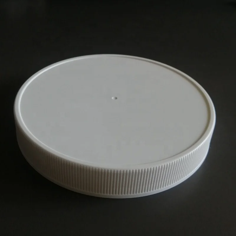 120mm 120/400 matte ribbed plastic screw lid for jar