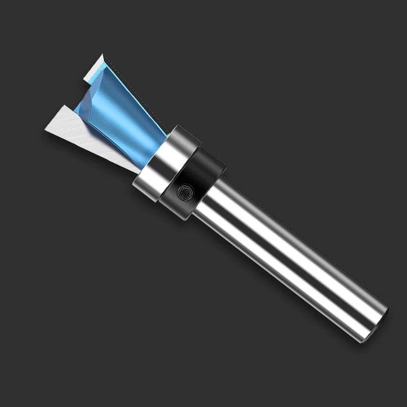 HUHAO Woodworking Engraving bit Dovetail chamfer Slotting Tenoning joinery Milling Cutter Dovetail Router Bits
