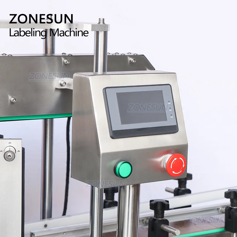 ZONESUN ZS-TB300V автоматическая наклейка плоская бутылка двусторонняя маркировочная машина для квадратных бутылок