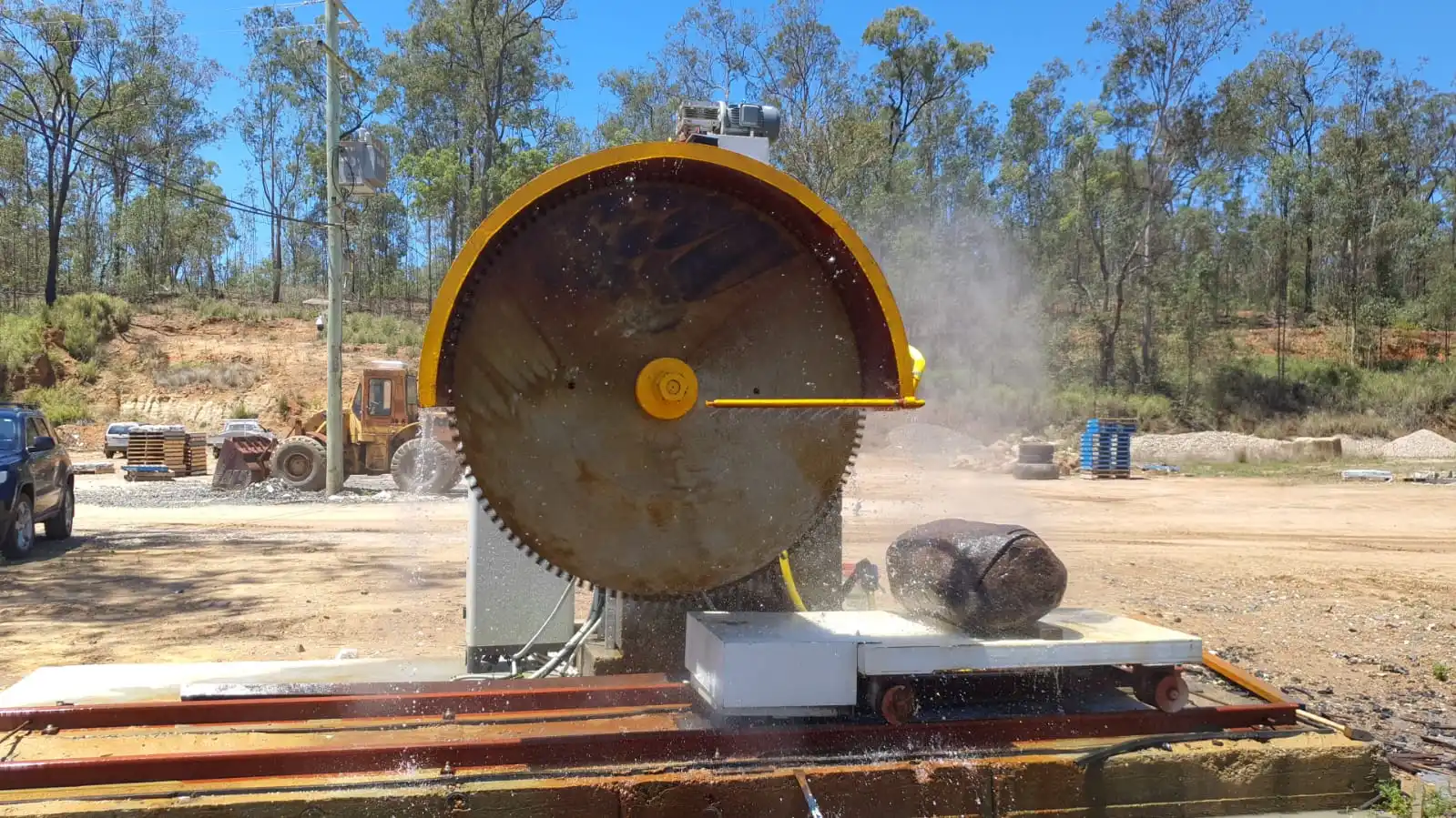 Wanlong QZQ-1600/1800 CNC Single column Auto cutting machine stone cutter for small Marble granite block