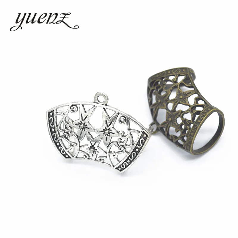 YuenZ Antique Silver Bronze Alloy Women Hollow Follower Scarf Buckle Brooch Wedding Jewelry Female 44*33mm Q169