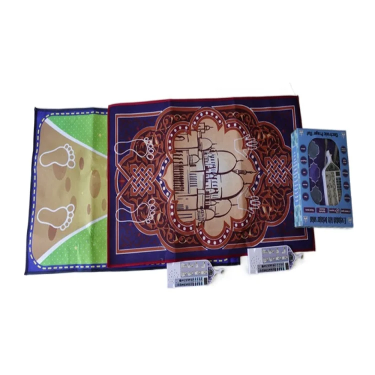 Мусульманские молитвенные коврики, изготовленные на заказ, мягкое одеяло, плотный пенопласт с эффектом памяти, Детские интерактивные мусульманские молитвенные коврики