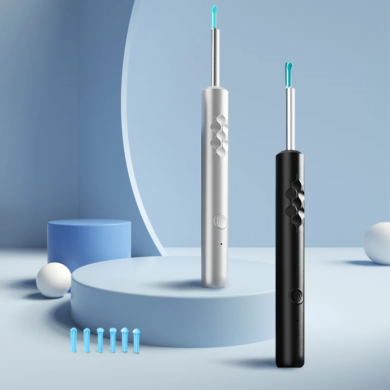 A-Smart Visual Ear Spoon 6 LED Lights Baby Wireless Wax Remover HD Endoscope Ear Cleaner USB Camera ABS PC Material OEM Service