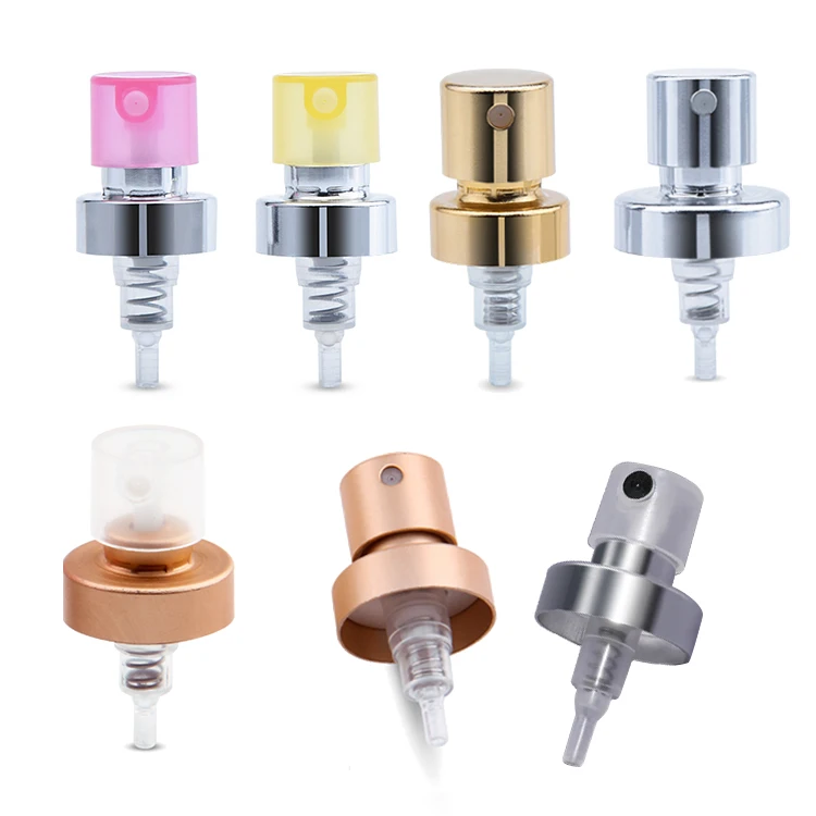 Skincare packaging aluminium pump cosmetic packaging perfume crimp mist spray pump,mist spray pump 18