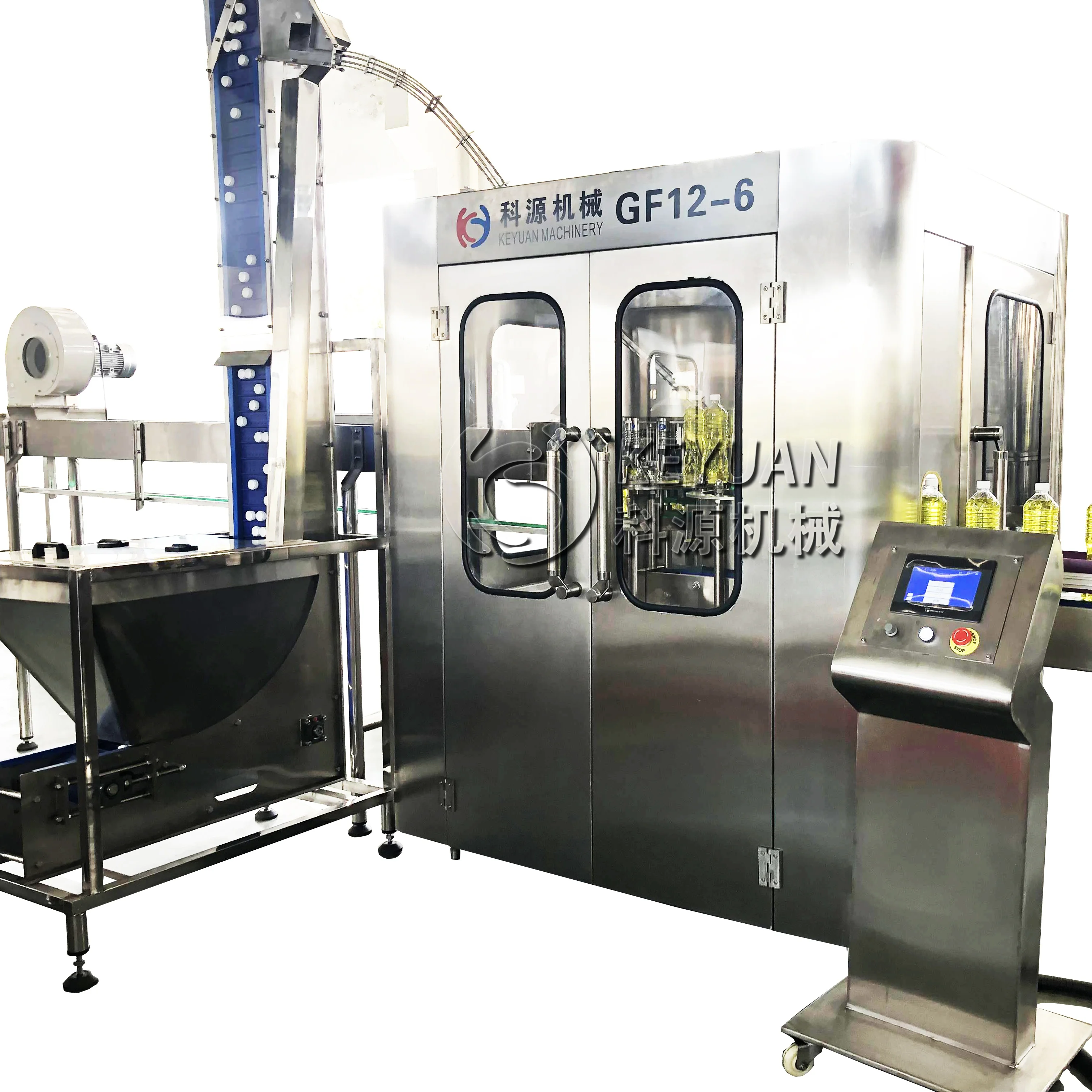 2021 новейшая технология, стабильная автоматическая линия для розлива масла, предназначенная для объема бутылок 1 л/1,5 л/2 л/5 л/20 л