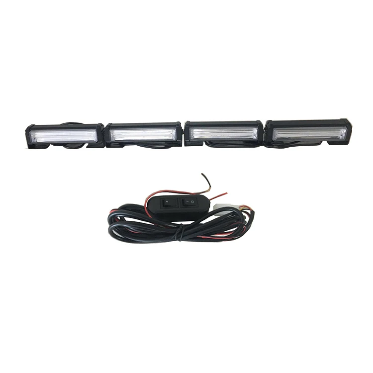 Auto 10v 100v Amber Strobe Warning LED Beacon Light For Forklift