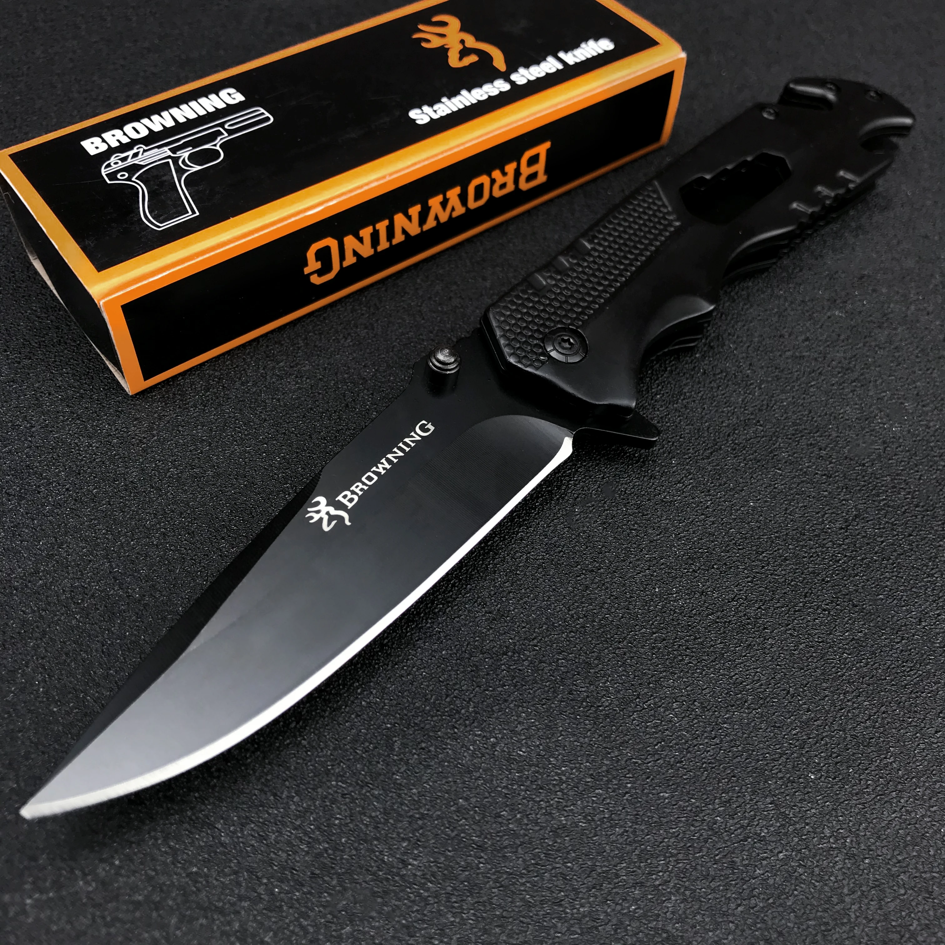 Factory Hot Selling stainless steel  Outdoor hunting Tactical  emergency survival folding knife