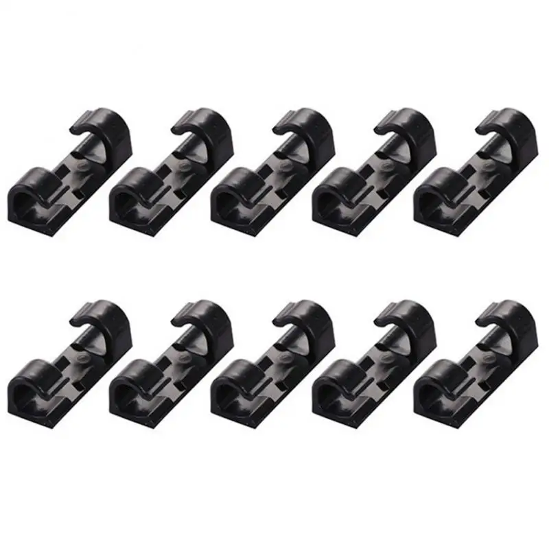 
20Pcs Charging Cable Organizer Self-Adhesive Fixing Clip Cable Winder Living Room Office Wire Tool 