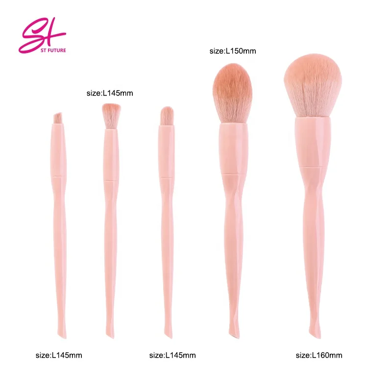 2021 Hot Sale Makeup Brushes Private Label logo Normal Size 11 Piece Blush Powder Foundation Makeup Brush Set